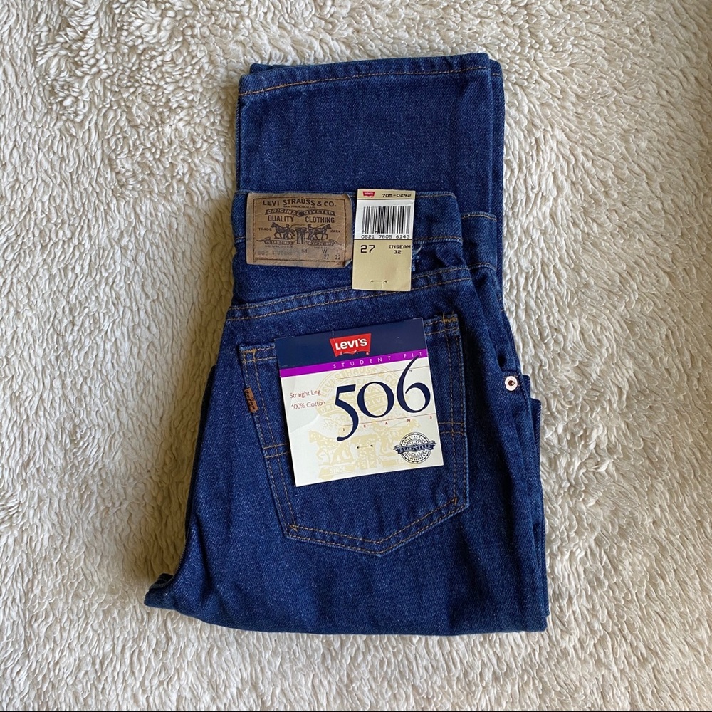 ☆ Deadstock Dark Wash Vintage Levi’s 506 Jeans ☆